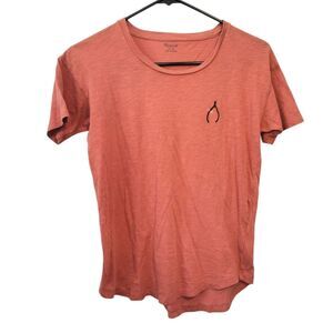 Madewell Embroidered Wish Me Luck Whisper Cotton Crewneck Tee Size XS